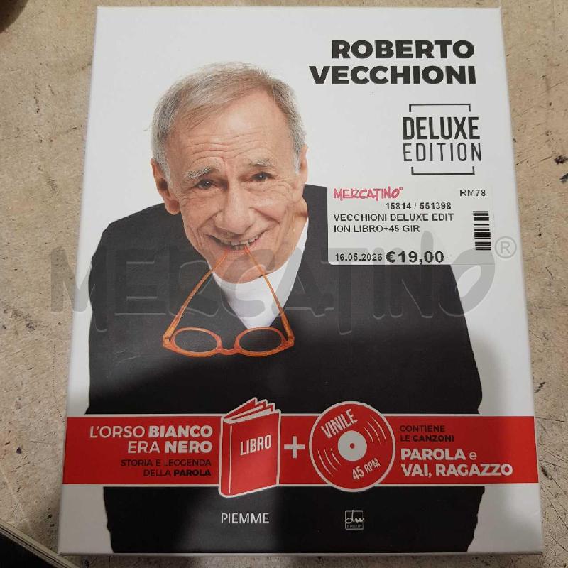 VECCHIONI DELUXE EDITION LIBRO+45 GIRI | Mercatino dell'Usato Civitavecchia 1