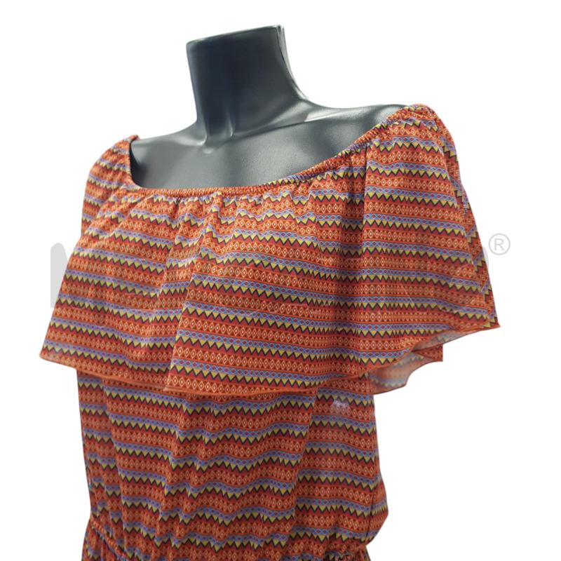 VESTITO D ALVIERO MARTINI ARANCIO GIALLO ZIG ZAG | Mercatino dell'Usato Civitavecchia 2