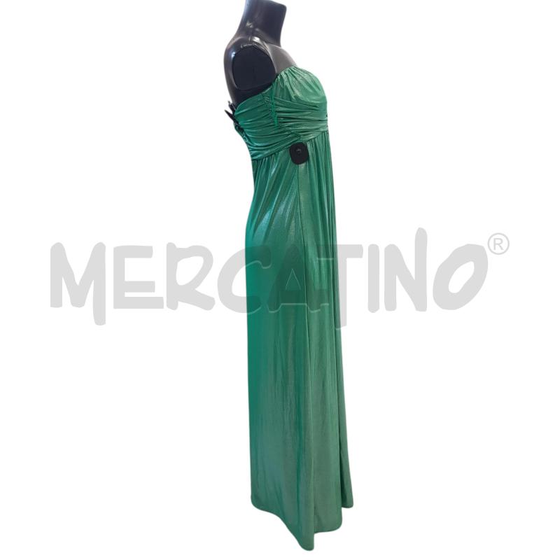 VESTITO D ANIYE BY VERDE MYLAR SPACCO LATERALE | Mercatino dell'Usato Civitavecchia 2
