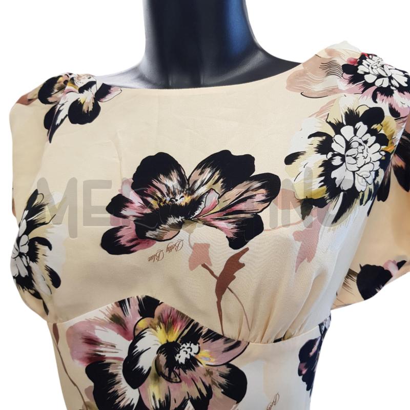 VESTITO D BETTY BLUE CREMA FIORATO | Mercatino dell'Usato Civitavecchia 2
