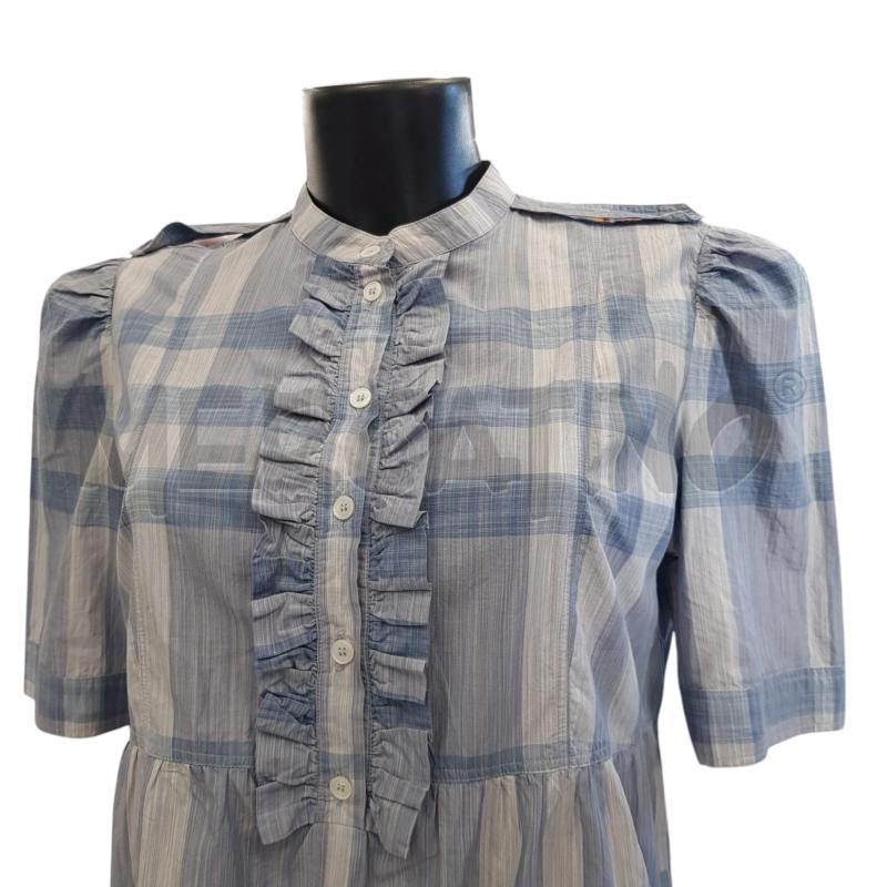 VESTITO D BURBERRY COT CHECK BIA BLU | Mercatino dell'Usato Civitavecchia 2