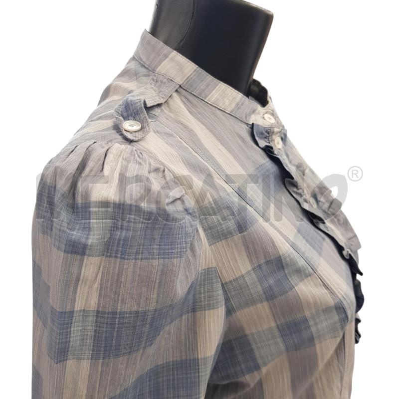 VESTITO D BURBERRY COT CHECK BIA BLU | Mercatino dell'Usato Civitavecchia 3
