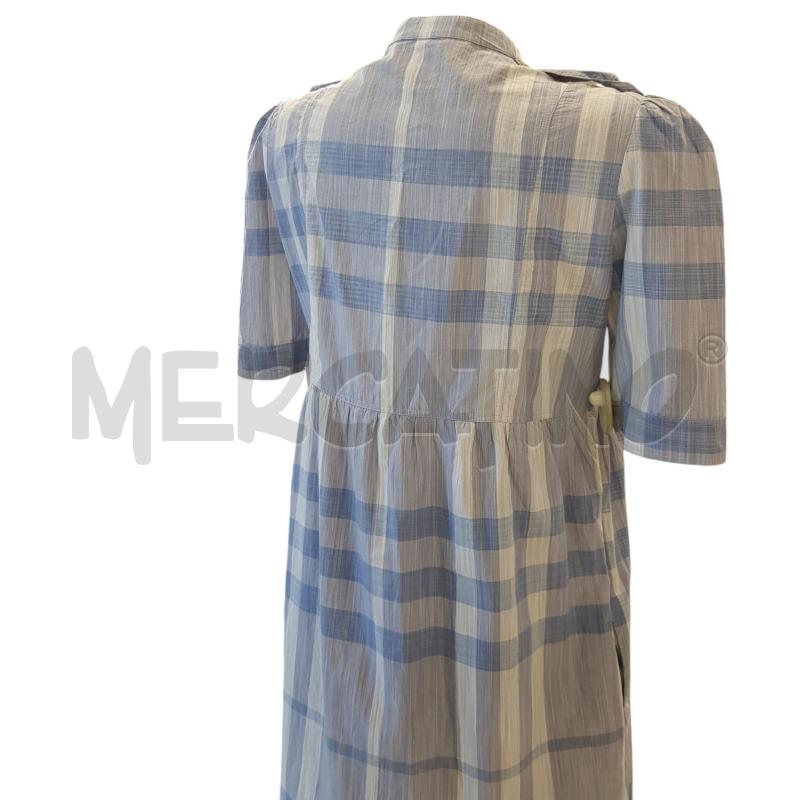 VESTITO D BURBERRY COT CHECK BIA BLU | Mercatino dell'Usato Civitavecchia 4