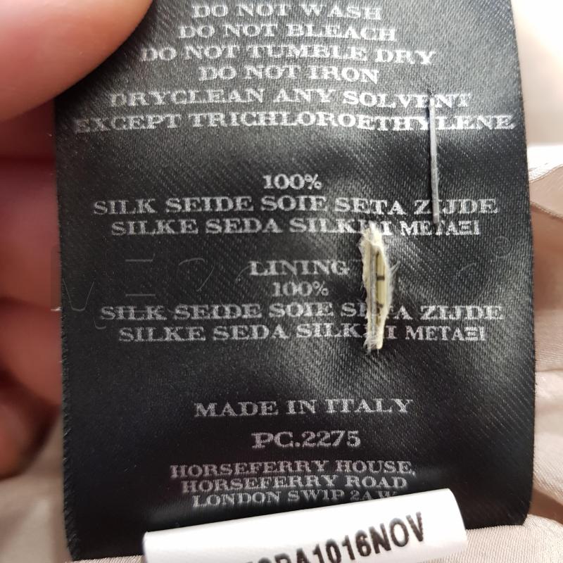 VESTITO D BURBERRY SETA BEIGESCOLLO V ARRICCIO | Mercatino dell'Usato Civitavecchia 5