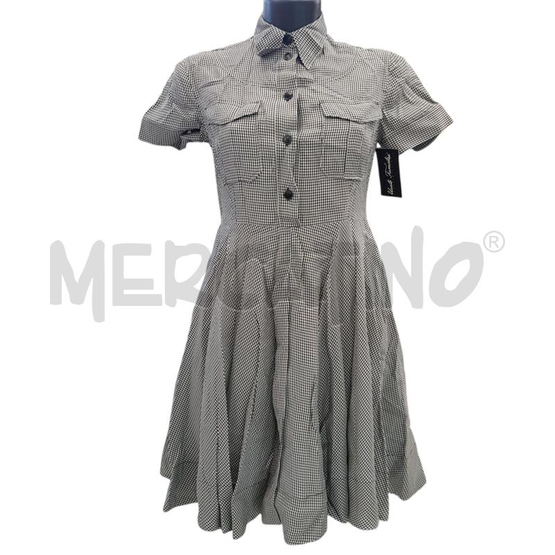 VESTITO D CALVIN KLEIN QUADRETTI BIANCHI NERI | Mercatino dell'Usato Civitavecchia 1