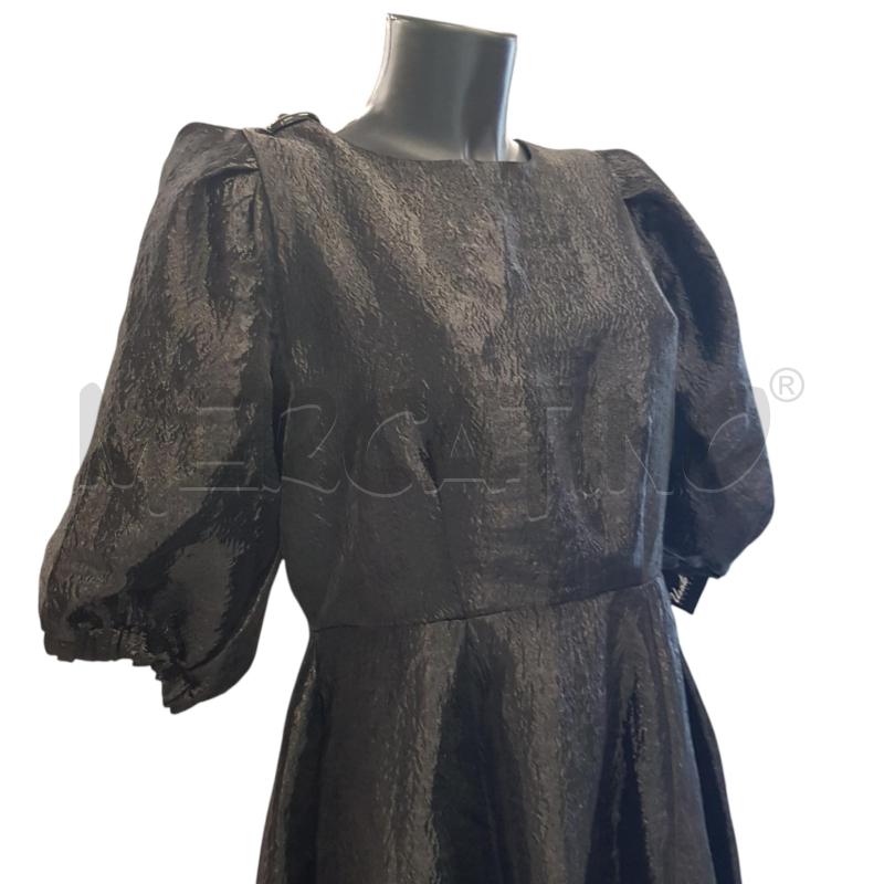 VESTITO D CLOSET LONDON NERO EFFETTO STROPICCIATO  | Mercatino dell'Usato Civitavecchia 2