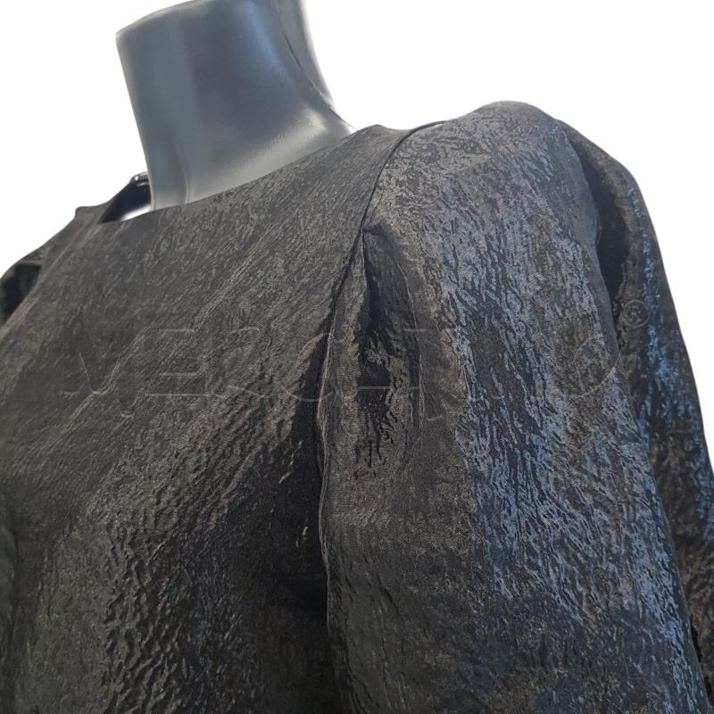 VESTITO D CLOSET LONDON NERO EFFETTO STROPICCIATO  | Mercatino dell'Usato Civitavecchia 5