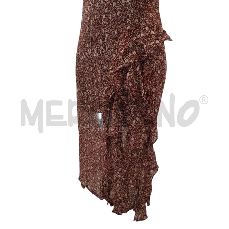 VESTITO D DRIES VAN NOTEN SETA VELATO BORDEAUX FIORI | Mercatino dell'Usato Civitavecchia 2