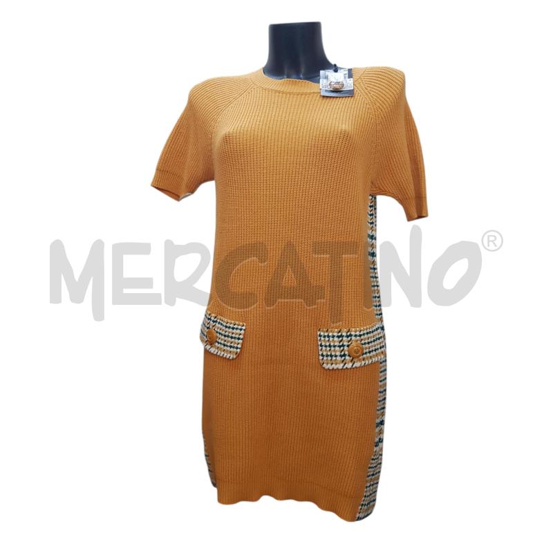 VESTITO D ELISABETTA FRANCHI MAGLIERIA OCRA COSTA DETT PIEDPULL | Mercatino dell'Usato Civitavecchia 1