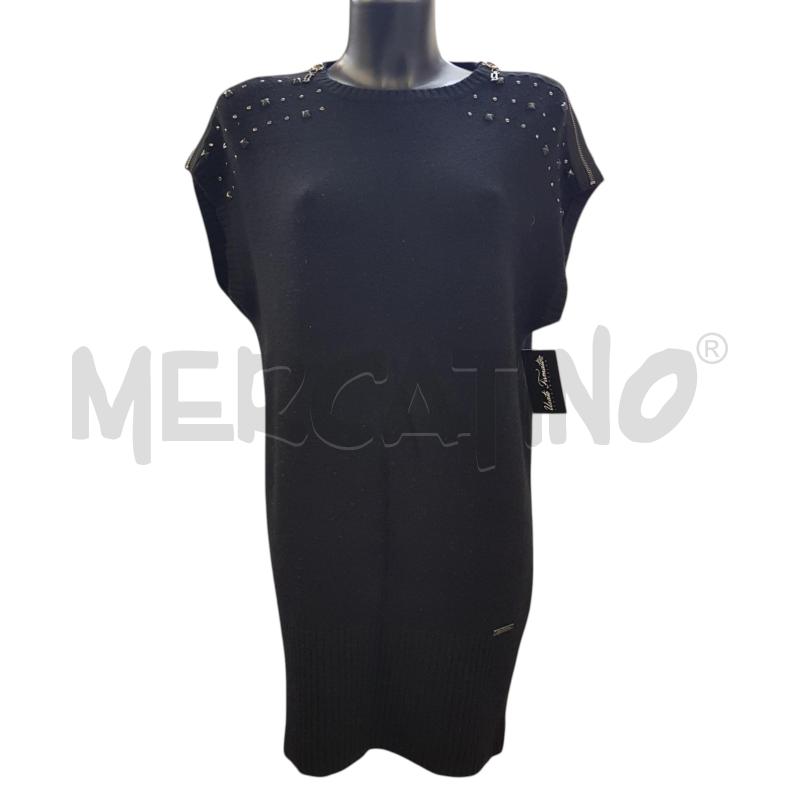 VESTITO D GALLIANO NERO SPALLINE BORCHIE | Mercatino dell'Usato Civitavecchia 1