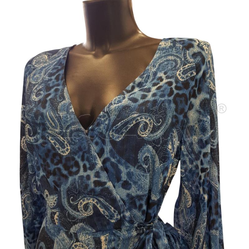 VESTITO D GUESS PORTAFOGLIO DAMASCATO BLU  ASIMMTERICO | Mercatino dell'Usato Civitavecchia 2