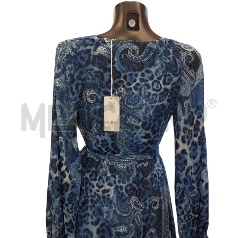 VESTITO D GUESS PORTAFOGLIO DAMASCATO BLU  ASIMMTERICO | Mercatino dell'Usato Civitavecchia 3