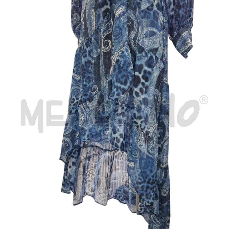 VESTITO D GUESS PORTAFOGLIO DAMASCATO BLU  ASIMMTERICO | Mercatino dell'Usato Civitavecchia 4
