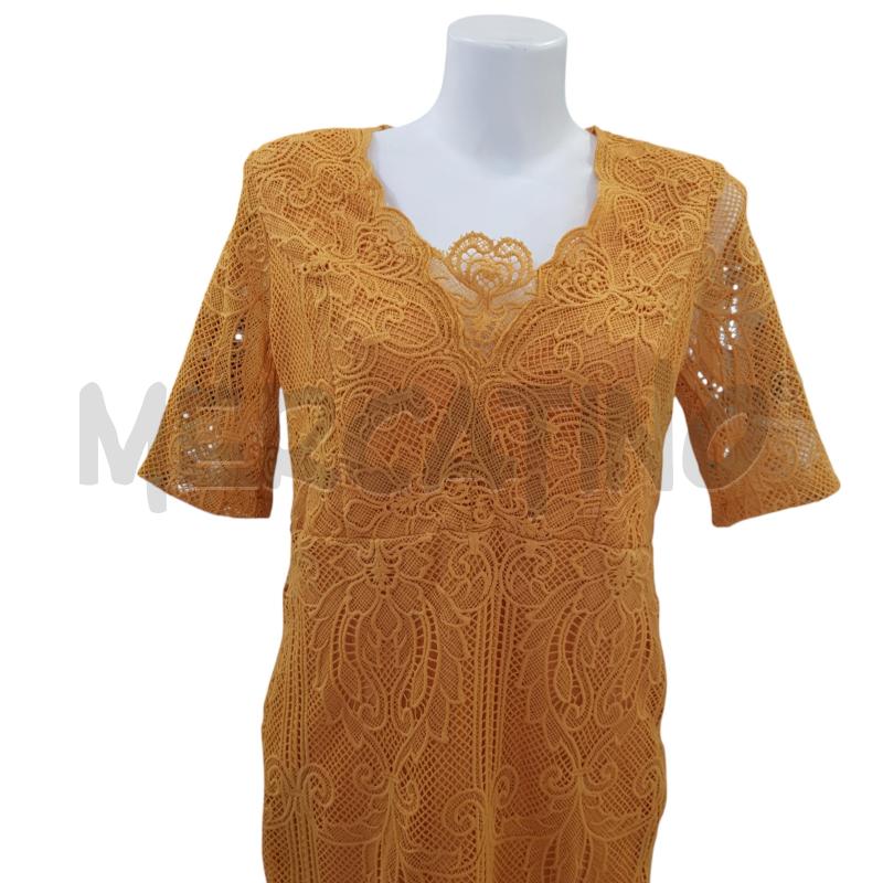 VESTITO D LUCY WANG SENAPE PIZZO  | Mercatino dell'Usato Civitavecchia 2
