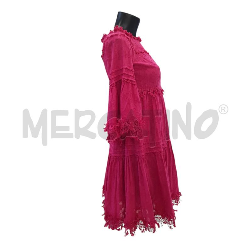 VESTITO D LUISA SPAGNOLI MAGENTA NAPPINE  | Mercatino dell'Usato Civitavecchia 2