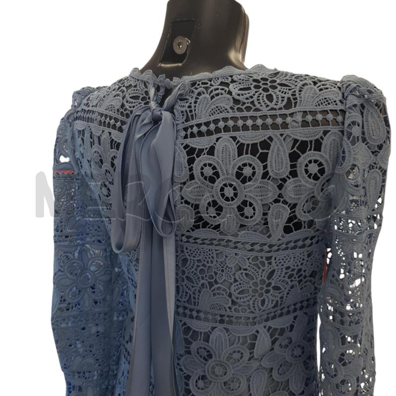 VESTITO D LUISA SPAGNOLI PIZZO CELESTE POLVERE DOPPIATO | Mercatino dell'Usato Civitavecchia 3