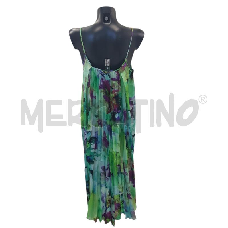 VESTITO D MANILA CRACE VERDE VIOLA ASTRATTO PLICET | Mercatino dell'Usato Civitavecchia 3