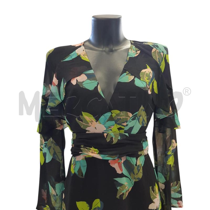 VESTITO D MARCIANO NERO FLOREALE  | Mercatino dell'Usato Civitavecchia 4