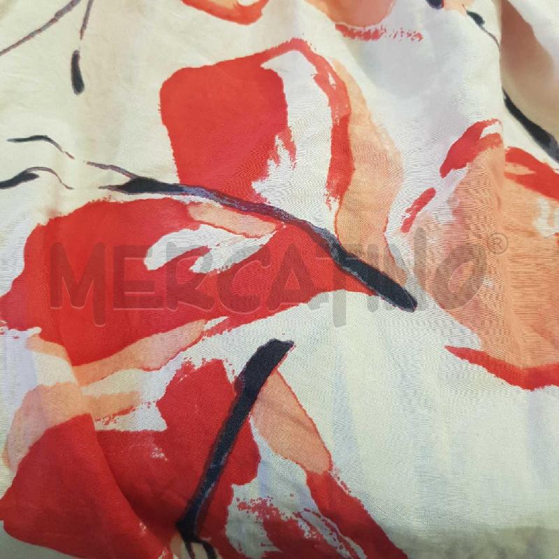 VESTITO D MOSCHINO BEIGE VELATO STAMPA PAPAVERI | Mercatino dell'Usato Civitavecchia 4