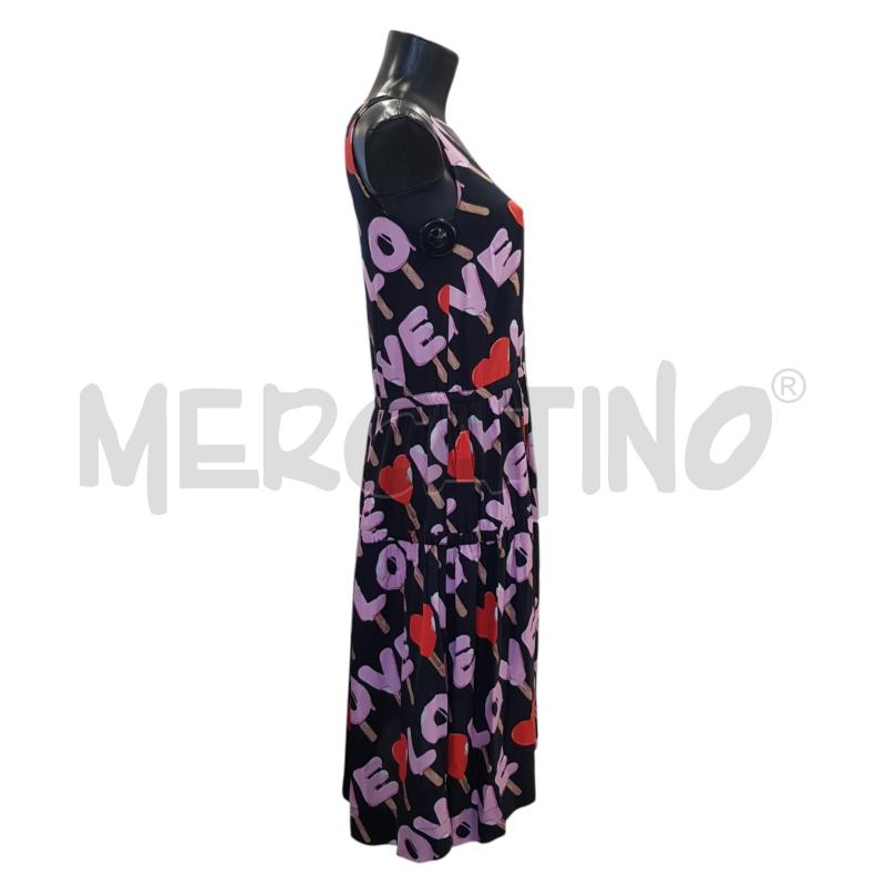 VESTITO D MOSCHINO MORBIDO NERO STAMPA LOVE GELATO | Mercatino dell'Usato Civitavecchia 2