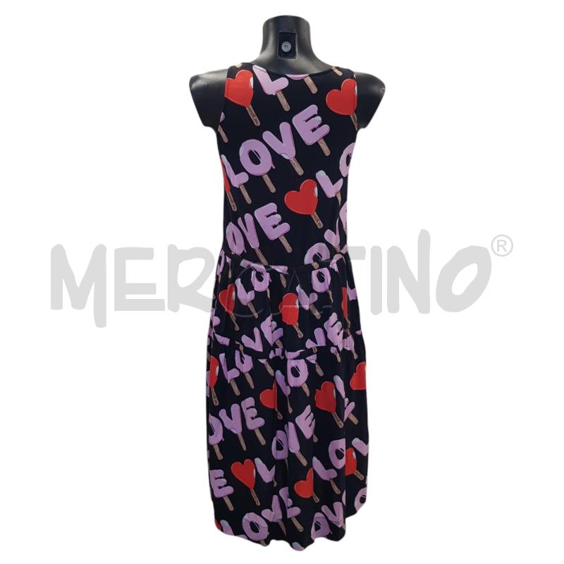 VESTITO D MOSCHINO MORBIDO NERO STAMPA LOVE GELATO | Mercatino dell'Usato Civitavecchia 3