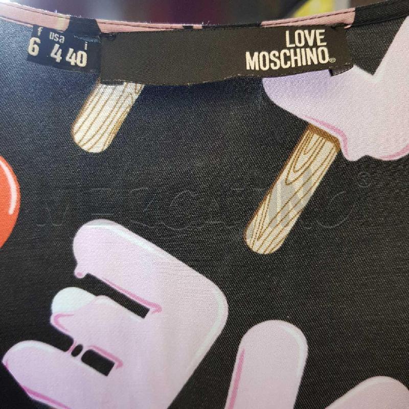 VESTITO D MOSCHINO MORBIDO NERO STAMPA LOVE GELATO | Mercatino dell'Usato Civitavecchia 5
