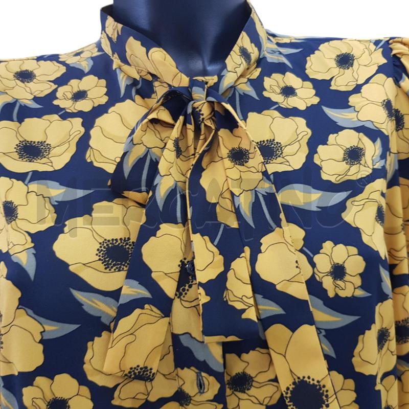 VESTITO D MY TWIN SET BLU FIORTATO OCRA ML | Mercatino dell'Usato Civitavecchia 4