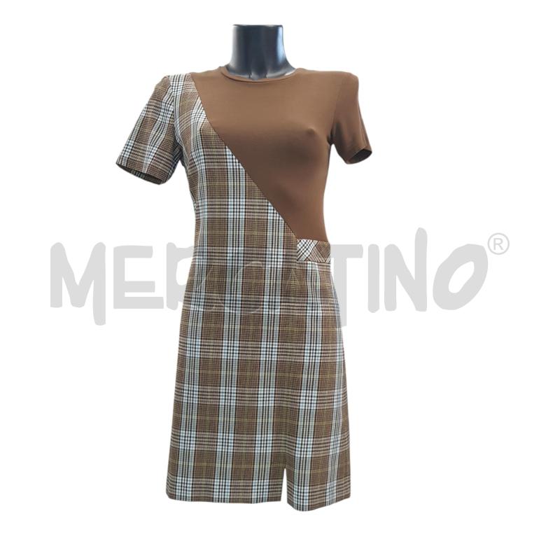 VESTITO D PATRIZIA PEPE CHECK MARRONE | Mercatino dell'Usato Civitavecchia 1