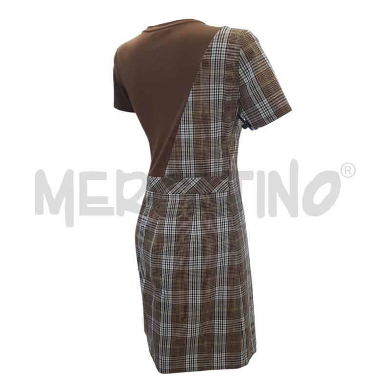 VESTITO D PATRIZIA PEPE CHECK MARRONE | Mercatino dell'Usato Civitavecchia 3