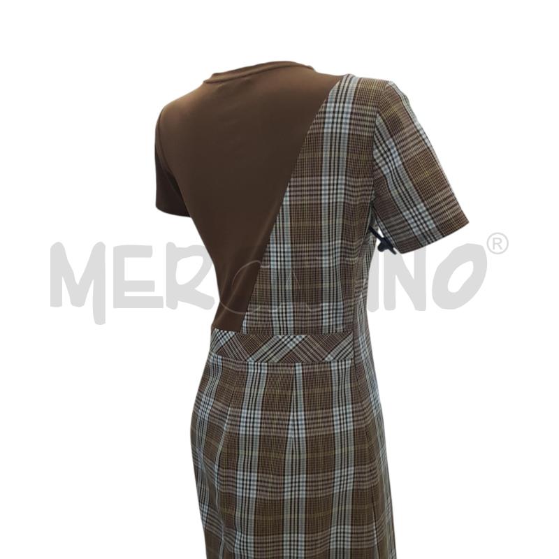 VESTITO D PATRIZIA PEPE CHECK MARRONE | Mercatino dell'Usato Civitavecchia 4