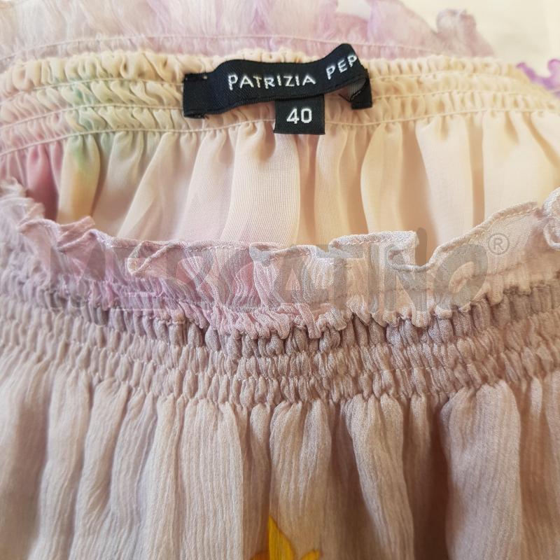 VESTITO D PATRIZIA PEPE MORBIDO VELATO FANTA VIOLA VERDE | Mercatino dell'Usato Civitavecchia 5