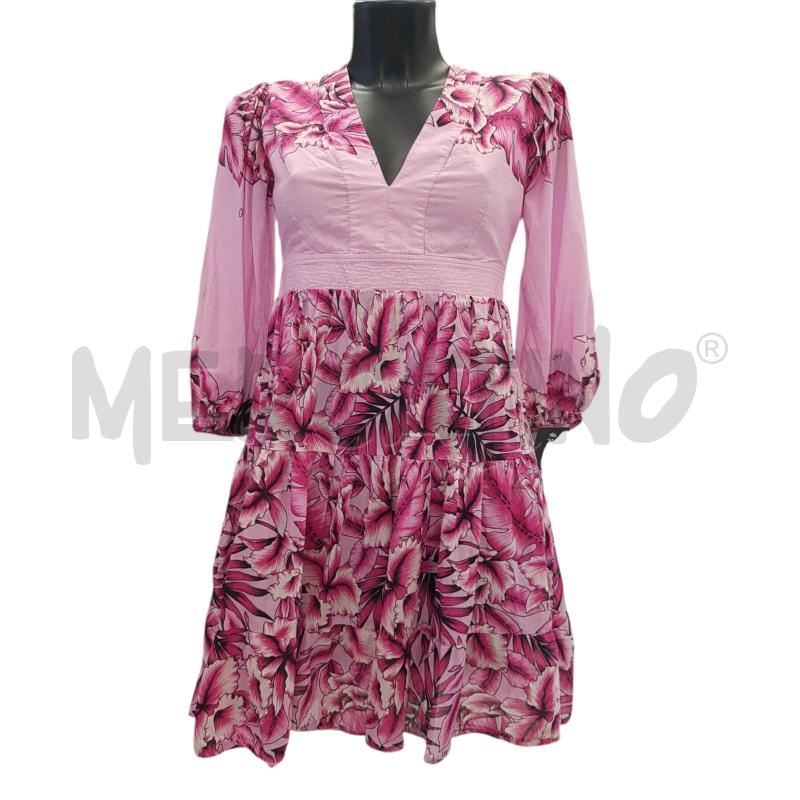 VESTITO D PINKO COT FUXIA STAMPA FIORAT | Mercatino dell'Usato Civitavecchia 1