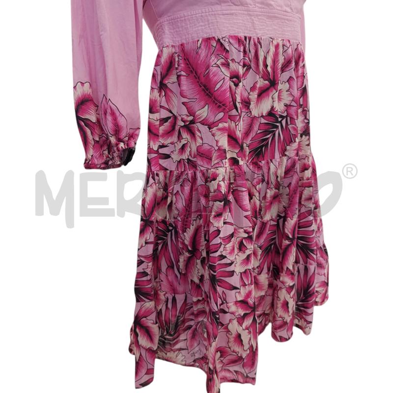 VESTITO D PINKO COT FUXIA STAMPA FIORAT | Mercatino dell'Usato Civitavecchia 3
