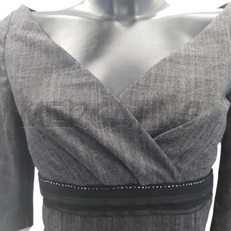 VESTITO D PINKO FIAMMATO NERO SCOLLO V | Mercatino dell'Usato Civitavecchia 4