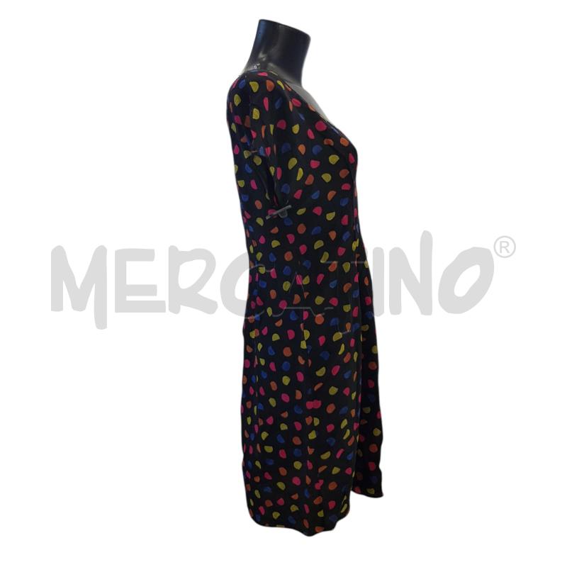 VESTITO D PRADA NERO POIS MULTI COL | Mercatino dell'Usato Civitavecchia 2