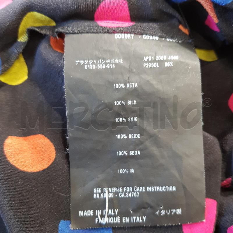 VESTITO D PRADA NERO POIS MULTI COL | Mercatino dell'Usato Civitavecchia 5