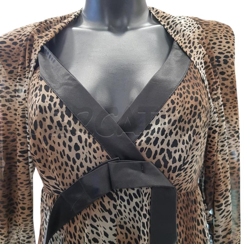 VESTITO D SANDRO FERRONNE MACULATO DETT NERI+COPRI SPALLE | Mercatino dell'Usato Civitavecchia 4