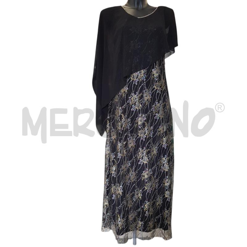 VESTITO D VIA VENETO CIAMBELLA NERO FILI LUREX | Mercatino dell'Usato Civitavecchia 1