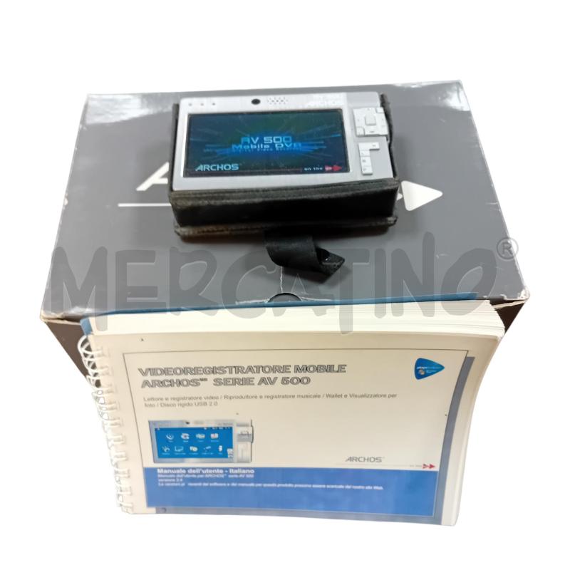 VIDEOREGISTRATORE ARCHOS SERIE AV 500 FUNZIONANTE + ACCESSORI | Mercatino dell'Usato Civitavecchia 3