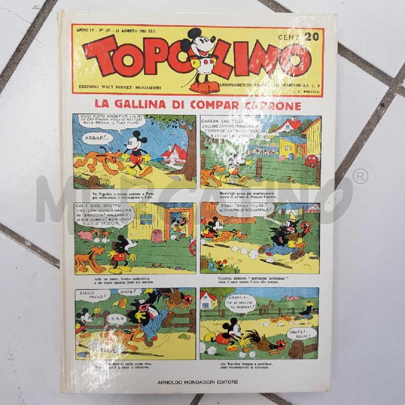WALT DISNEY TOPOLINO LA GALLINA DI COMPAR CAPRONE 1981 | Mercatino dell'Usato Civitavecchia 1