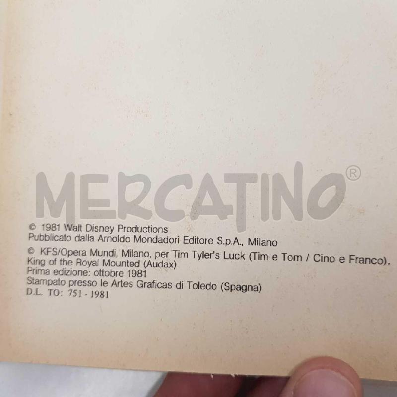 WALT DISNEY TOPOLINO LA GALLINA DI COMPAR CAPRONE 1981 | Mercatino dell'Usato Civitavecchia 4