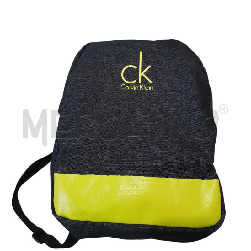 ZAINETTO U CALVIN KLEIN DENIM NERO DETT GIALLOFLUO | Mercatino dell'Usato Civitavecchia 1