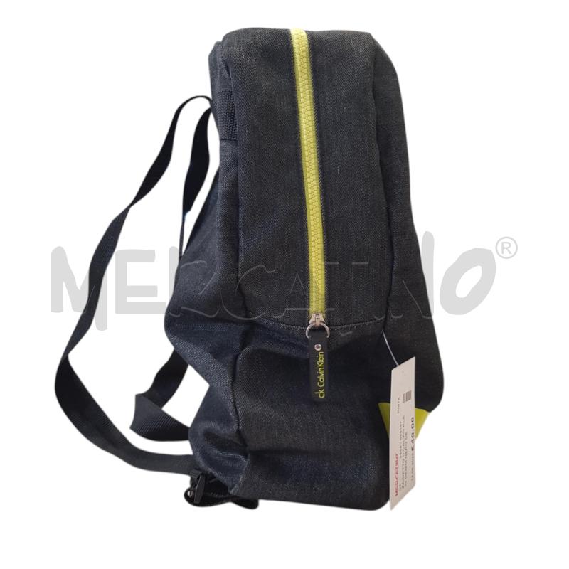 ZAINETTO U CALVIN KLEIN DENIM NERO DETT GIALLOFLUO | Mercatino dell'Usato Civitavecchia 2
