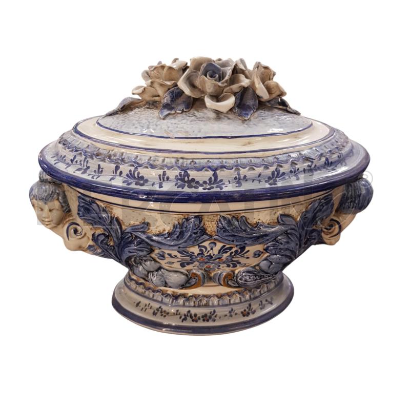 ZUPPIERA CERAMICA ARTISTICA BLU/BIANCA | Mercatino dell'Usato Civitavecchia 1