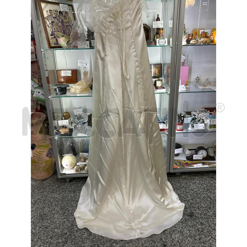 ABITO DONNA GIOVANNA SPOSA AVORIO RASO APPLIC PUNTI LUCE TG44 | Mercatino dell'Usato Roma rebibbia 3