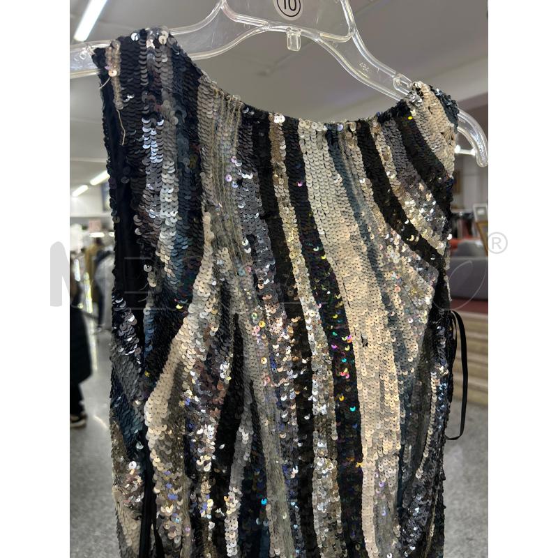 ABITO DONNA MUSANI COUTURE SBRACCIATO PAILLETTES TG42 | Mercatino dell'Usato Roma rebibbia 3