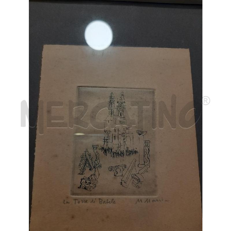ACQUAFORTE B/N MINO MACCARI 3PZ | Mercatino dell'Usato Roma rebibbia 2