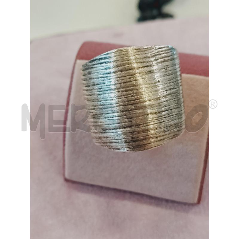 ANELLO ARG FASCIA UNICA RIGHETTE | Mercatino dell'Usato Roma rebibbia 1