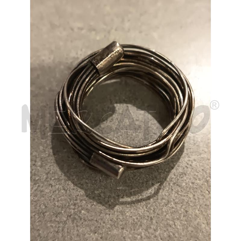 ANELLO ARG FILI INTRECCIATI ONDULATI | Mercatino dell'Usato Roma rebibbia 2