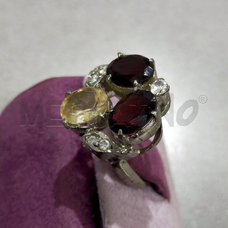 ANELLO DONNA ALTA B 3 PIETRE C/S 5 PUNTI LUCE | Mercatino dell'Usato Roma rebibbia 2